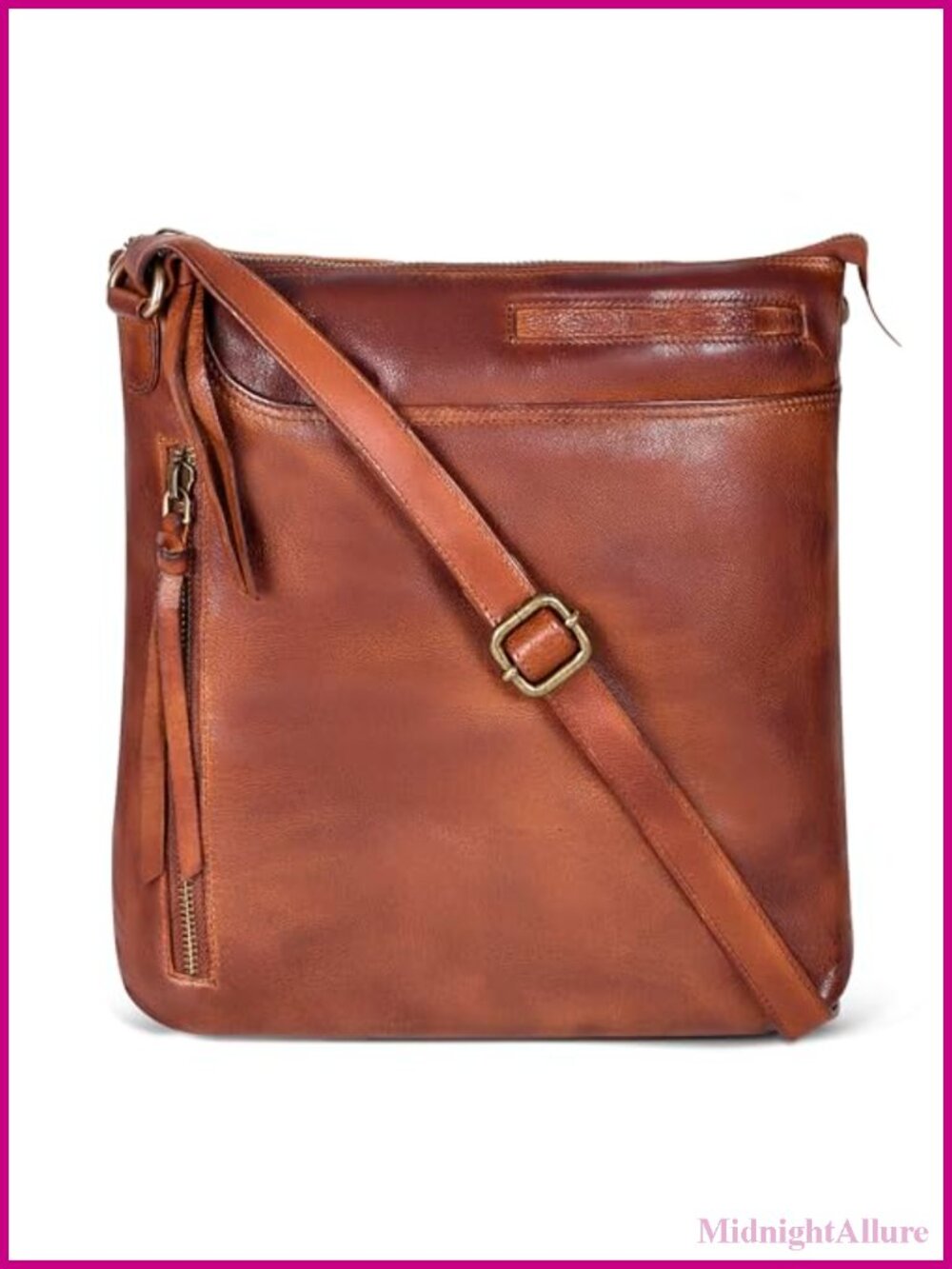 Genuine Leather Crossbody Bag Women Medium Crossbody Purse Adjustable Strap